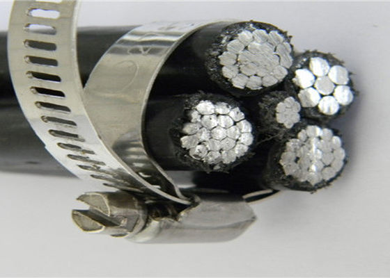 Низшее напряжение BS 6622 куртка PVC силового кабеля ABC 5 ядров