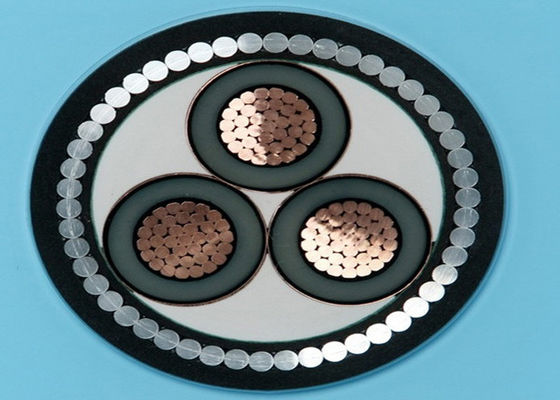 Оболочка ядра LLDPE/LSHF кабеля 3 Multi ядра стального провода бронированная